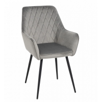 Стул Commander 2 светло-серый велюр Tiffany 16/черный купить в Минске Стул Commander 2 светло-серый велюр Tiffany 16/черный купить в Минске