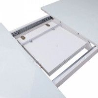 Стол LISTVIG ВИНЕР GR раздвижной со стеклом, 120(152)*70 белый купить в Минске