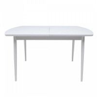 Стол LISTVIG ВИНЕР GR раздвижной со стеклом, 120(152)*70 белый купить в Минске
