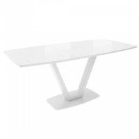 Стол LISTVIG Лотус раздвижной со стеклом, 1300(1700)*750*800