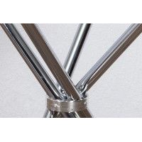 Стол AksHome SELIA, ф800*760*8мм, стекло/хром купить в Минске