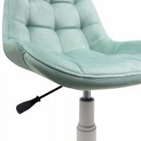 Стул поворотный Алвест AV 245 мятный бархат/белый пластик купить в Минске