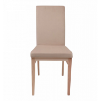 Стул СКАНДИ, бежевый велюр 05/масло-воск натуральный белый купить в Минске Стул СКАНДИ, бежевый велюр 05/масло-воск натуральный белый купить в Минске