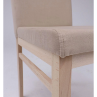 Стул СКАНДИ, бежевый велюр 05/масло-воск натуральный белый купить в Минске Стул СКАНДИ, бежевый велюр 05/масло-воск натуральный белый купить в Минске