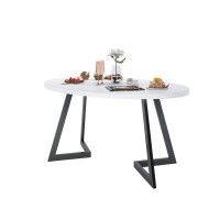 Обеденный стол ДОМУС Диннер-2 белый/черный купить в Минске Обеденный стол ДОМУС Диннер-2 белый/черный купить в Минске