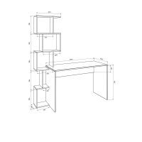Письменный стол ДОМУС Тауэр белый купить в Минске