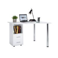 Угловой письменный стол ДОМУС Ким белый