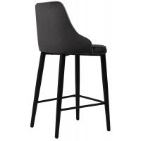 Стул полубарный LISTVIG КАМИ, Серый Confetti stone/черный купить в Минске