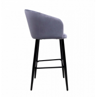 Кресло Алвест AV 307, барное, серый бархат H-14/черный\2 купить в Минске