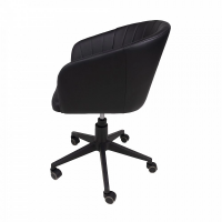 Кресло поворотное Алвест AV 307 черная экокожа 223/черный пластик купить в Минске