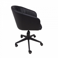 Кресло поворотное Алвест AV 307 черная экокожа 223/черный пластик купить в Минске