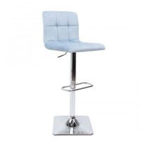 Стул барный AksHome AMAZON (Амазон) пыльный голубой велюр HCJ-43/хром