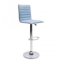 Стул барный AksHome CAPRI, (пыльный голубой велюр HCJ-43/хром)