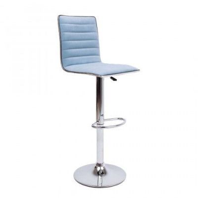 Стул барный AksHome CAPRI, (пыльный голубой велюр HCJ-43/хром) купить в Минске