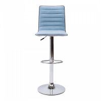 Стул барный AksHome CAPRI, (пыльный голубой велюр HCJ-43/хром) купить в Минске Стул барный AksHome CAPRI, (пыльный голубой велюр HCJ-43/хром) купить в Минске