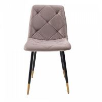 Стул AksHome GILL (Гилл) бежевый велюр/черный купить в Минске