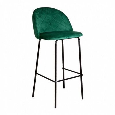 Стул барный AksHome ICON (Айкон) зеленый велюр HLR 56/черный купить в Минске