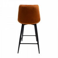 Стул AksHome LINX, полубарный, кирпичный велюр G062-24/черный купить в Минске