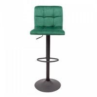 Стул барный AksHome LOGOS (Логос) зеленый велюр HCJ-18/черный купить в Минске