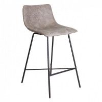 Стул барный AksHome MEXICO (Мехико) серая ткань+серая нить