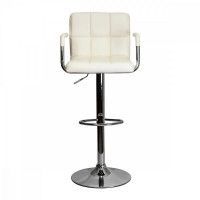 Стул барный AksHome OREGON (Орегон) кремовый/хром купить в Минске