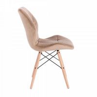 Стул AksHome RIO светло-коричневый велюр HCJ-11/бук купить в Минске