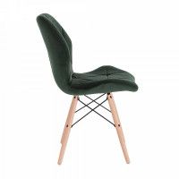 Стул AksHome RIO темно-зеленый велюр/бук купить в Минске