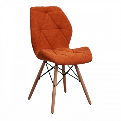 Стул AksHome RIO ткань оранжевый JH09-19/бук купить в Минске