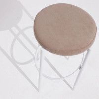 Табурет SВ-14, полубарный, бежевый Бонита6/белый купить в Минске
