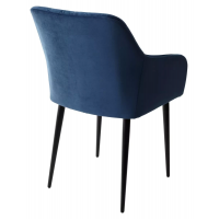 Стул BRANDY-X СИНИЙ #29, велюр / черный каркас купить в Минске
