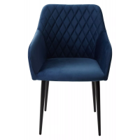 Стул BRANDY-X СИНИЙ #29, велюр / черный каркас купить в Минске