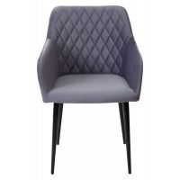 Стул BRANDY-X СЕРЫЙ #27, велюр/черный каркас купить в Минске Стул BRANDY-X СЕРЫЙ #27, велюр/черный каркас купить в Минске