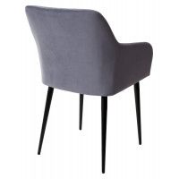 Стул BRANDY-X СЕРЫЙ #27, велюр/черный каркас купить в Минске Стул BRANDY-X СЕРЫЙ #27, велюр/черный каркас купить в Минске