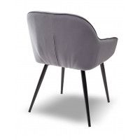 Стул BREEZE BLUVEL-14 GREY, велюр/ черный каркас  купить в Минске