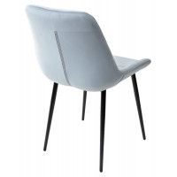 Стул ХОФМАН, цвет Пыльный синий Confetti, велюр / черный каркас купить в Минске