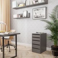 Тумба с ящиками ДОМУС Квадро-1 серый