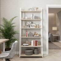 Стеллаж ДОМУС Урбан-1 вяз светлый/металл белый 190.6х86 купить в Минске Стеллаж ДОМУС Урбан-1 вяз светлый/металл белый 190.6х86 купить в Минске