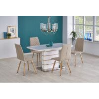 Стол HALMAR TORONTO раскладной , белый / дуб золотой купить в Минске