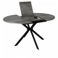 Стол VEGA раздвижной, D100(135)*75, Сосна Пасадена/Черный купить в Минске