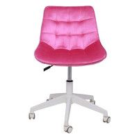 Кресло поворотное CAROLYN велюр фуксия купить в Минске Кресло поворотное CAROLYN велюр фуксия купить в Минске