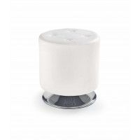 Пуф HALMAR DORA белый/хром