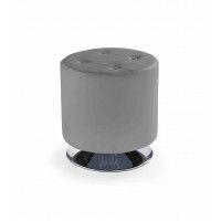 Пуф HALMAR DORA серый/хром