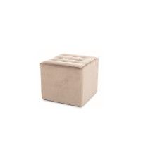 Пуф SIGNAL LORI Velvet Bluvel 40 темно-бежевый