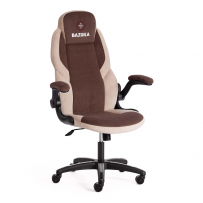 Кресло TetChair BAZUKA флок , коричневый/бежевый/коричневый