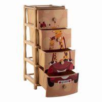 Комод детский модель Элластик Жираф на машине купить в Минске