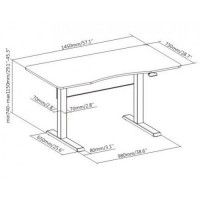 Пневматический стол Air Desk (L) черный купить в Минске