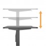 Пневматический стол Air Desk (L) черный