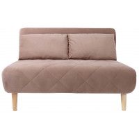 Диван ЭЛЛИ 100 двухместный бежевый Велютто люкс 22 / бук купить в Минске