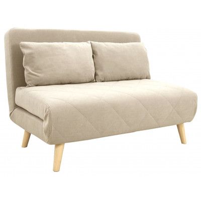 Диван ЭЛЛИ 100 двухместный кашемир Велютто люкс 04 / бук