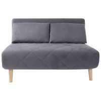 Диван ЭЛЛИ 120 двух - местный серый Велютто люкс 32 / бук купить в Минске